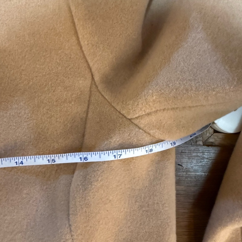 Kimi + Kai Wool Walking Coat Pea Coat Camel Tan size Medium Overcoat Winter Coat - Picture 15 of 15